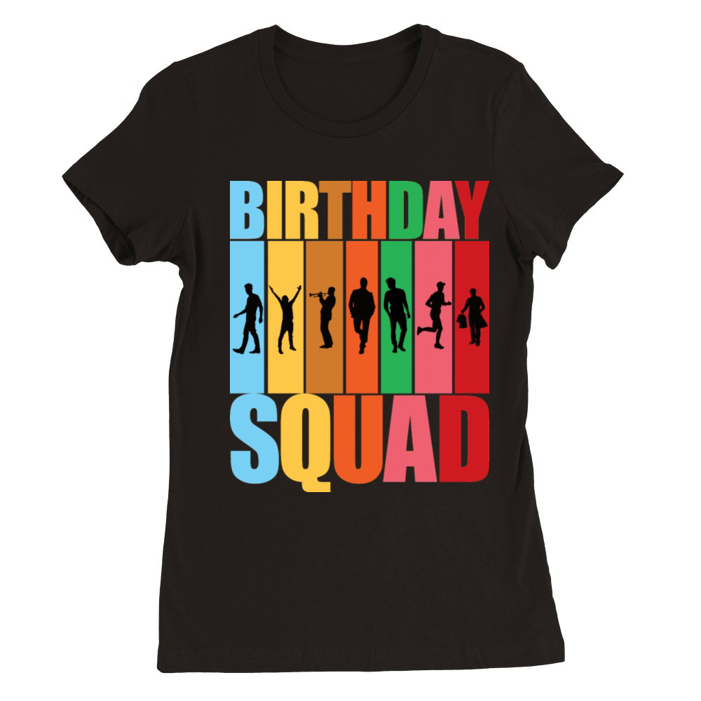 Birthday Squad - Celebrate with Your Boys Crew Squ Premium Womens Crewneck T-shirt