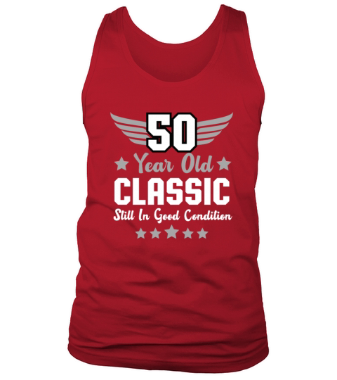50th Birthday Fun Old Men Classic Retro Tank Top Unisex