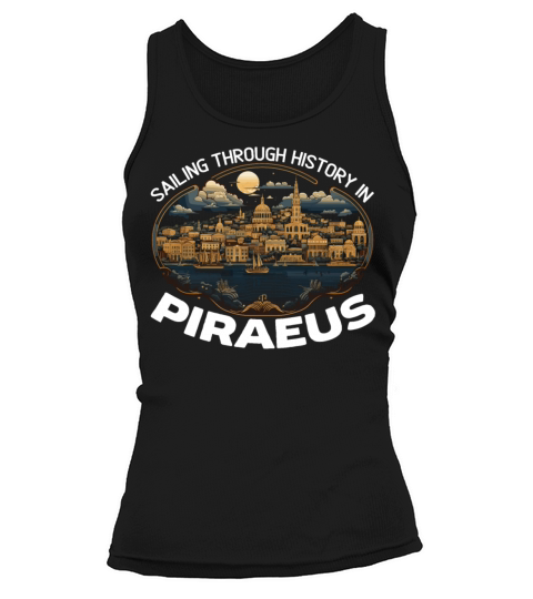 Piraeus Greece Travel Vacation Europe Greek Flag Tank top Woman