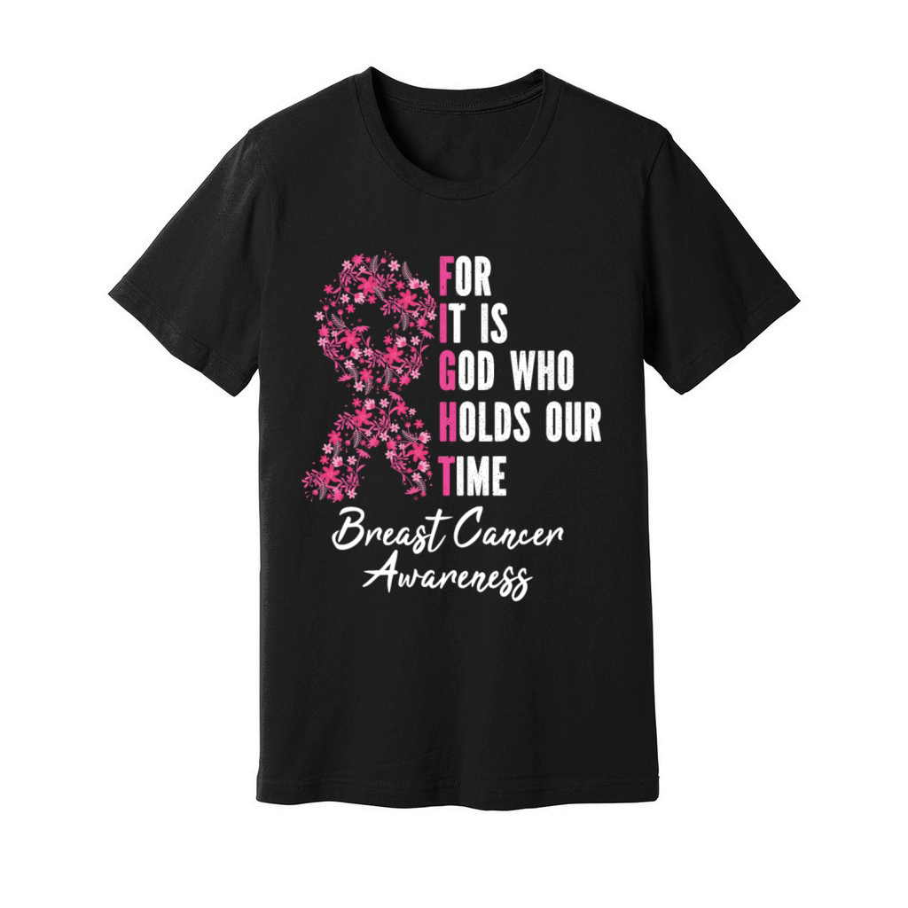 FIGHT Breast Cancer Warrior Pink Ribbon Unisex Jersey Tee
