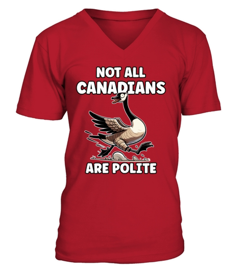 Funny Canadian Goose Quote Canada Meme V-Neck T-shirt