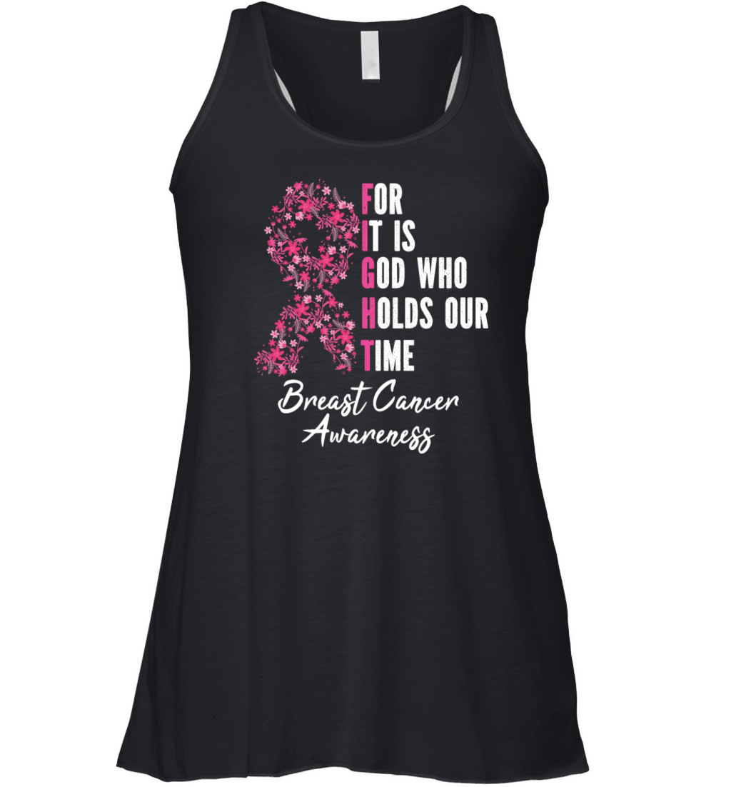 FIGHT Breast Cancer Warrior Pink Ribbon Women's Flowy Tank Top