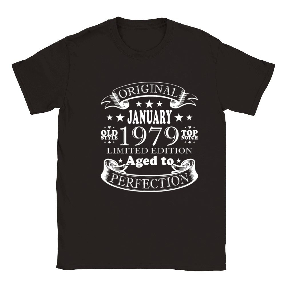 45th birthday 45 years January 1979 Classic Kids Crewneck T-shirt