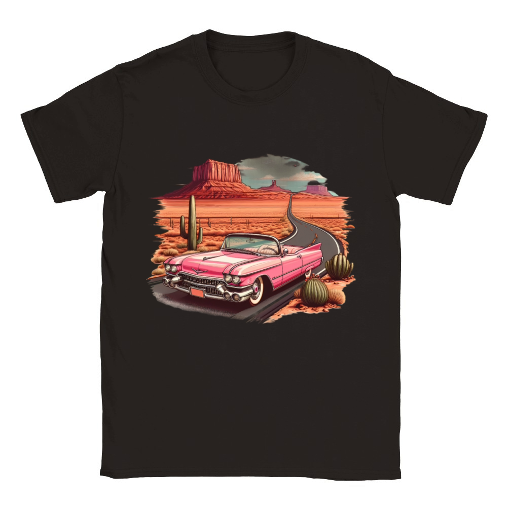 Pink cadillac Classic Kids Crewneck T-shirt