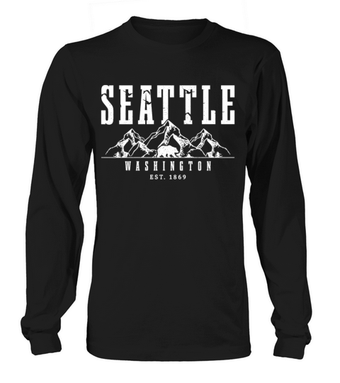 Seattle Washington Souvenir Gift Long sleeved Unisex