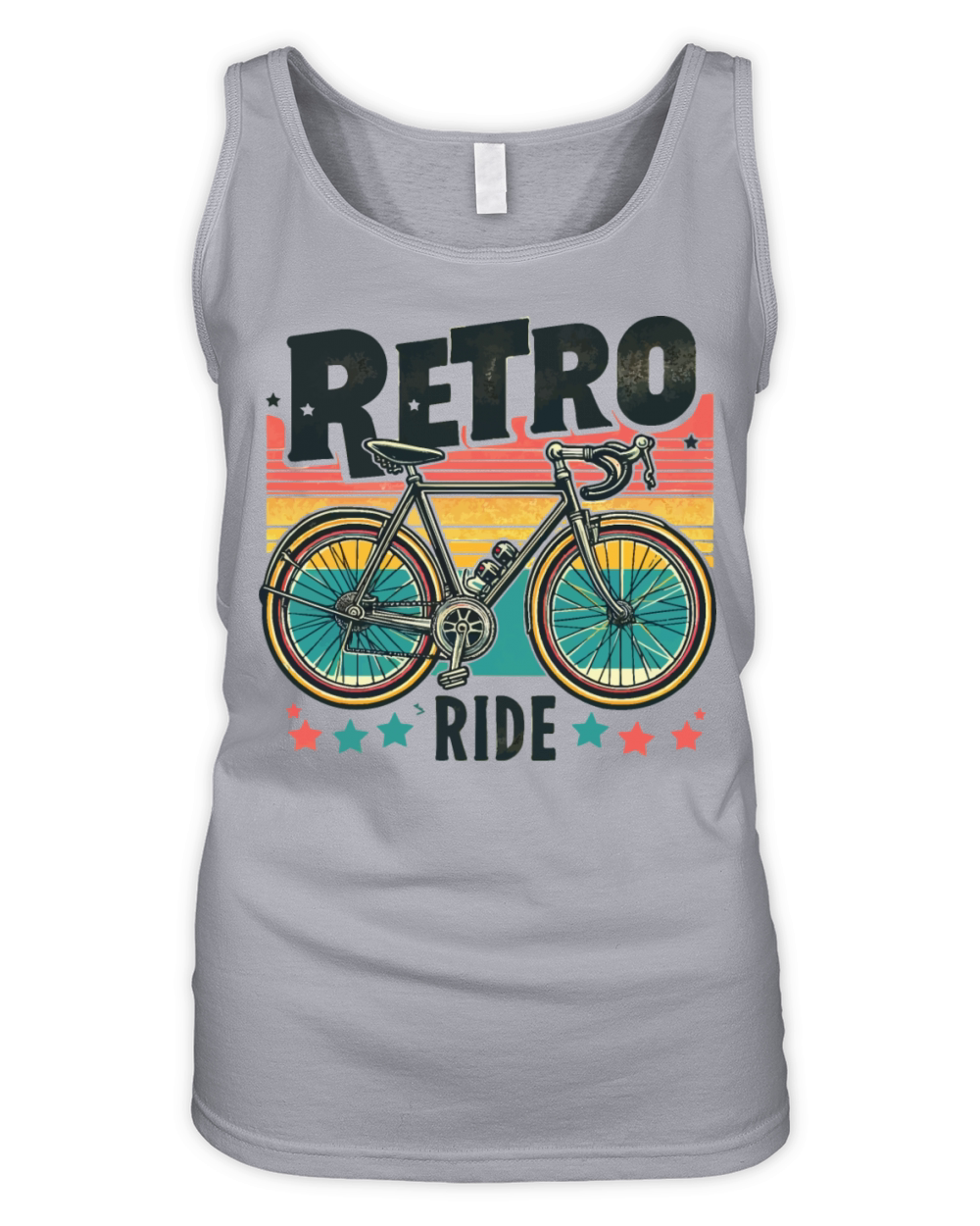 Retro Ride Road Bike and Gravel Organic Women's Tank Top