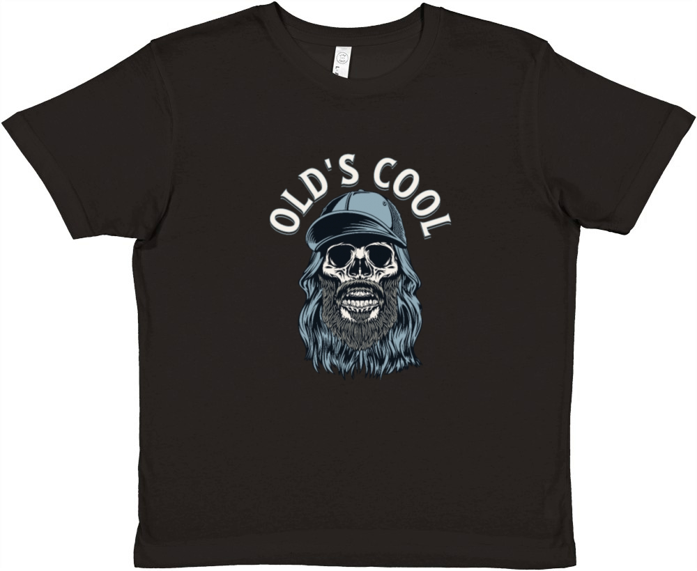 Olds Cool Skull in a Cap Premium Kids Crewneck T-shirt