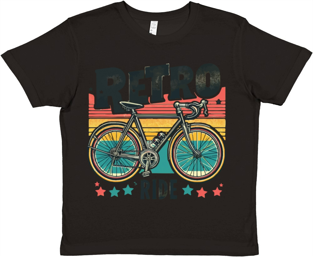 Retro Ride Road Bike and Gravel Premium Kids Crewneck T-shirt