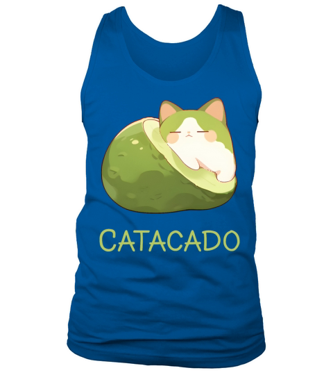 Catacado Funny Avocado Kawaii Cat Lover Tank Top Unisex
