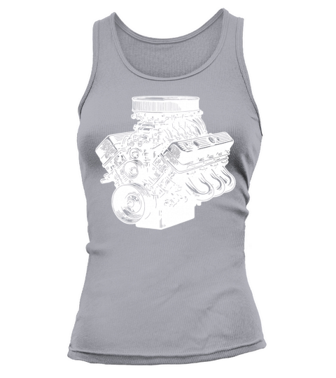 Mechanic Fan Engine Block Cylinder Displacement Tank top Woman