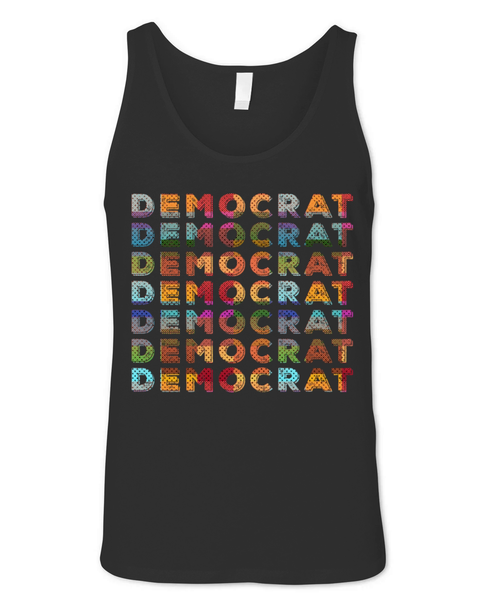 Democrat Retro Unisex Jersey Tank