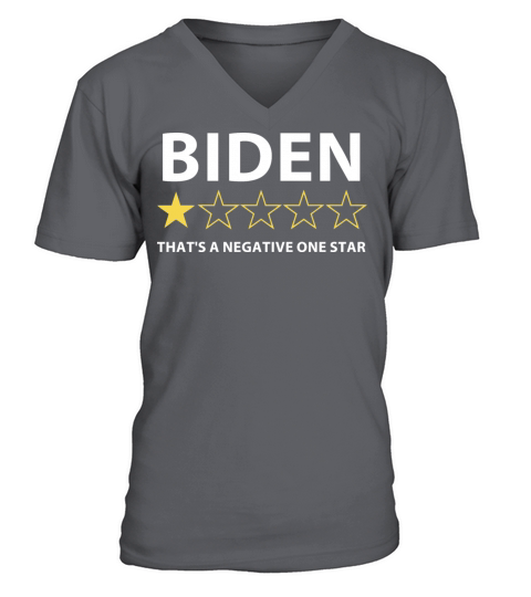 Biden Thats a negative one star V-Neck T-shirt