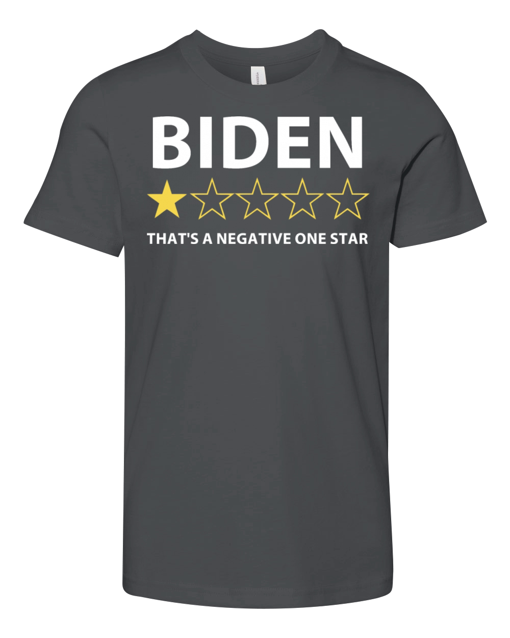 Biden Thats a negative one star Youth Unisex Jersey Tee