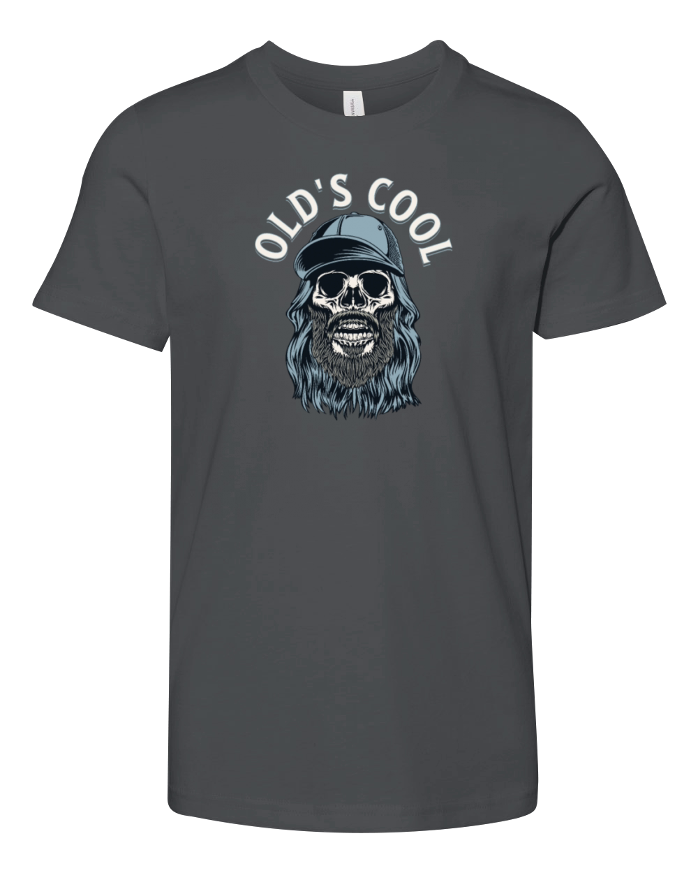 Olds Cool Skull in a Cap Youth Unisex Jersey Tee