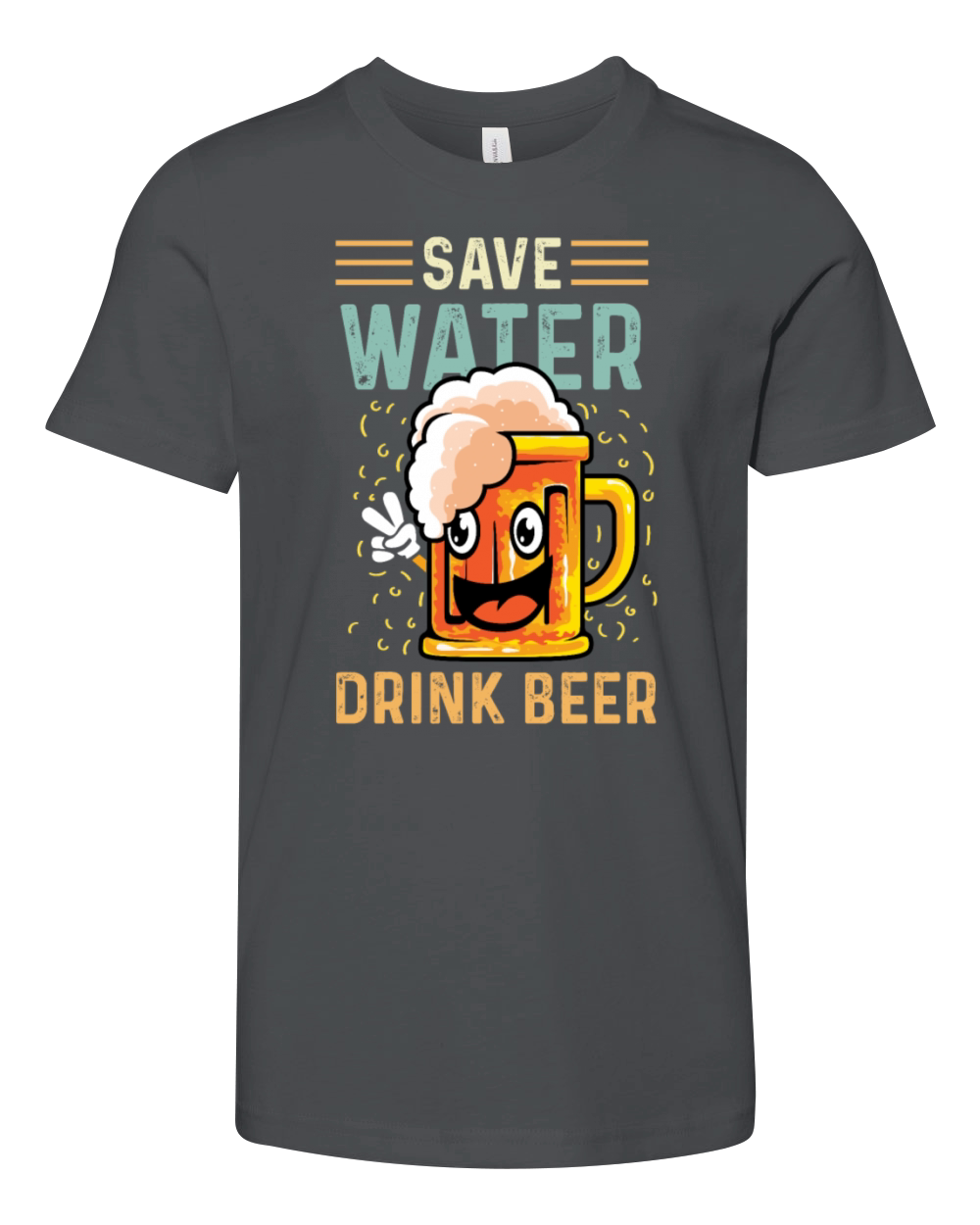 Save Water Heavy Drinker Gift Youth Unisex Jersey Tee