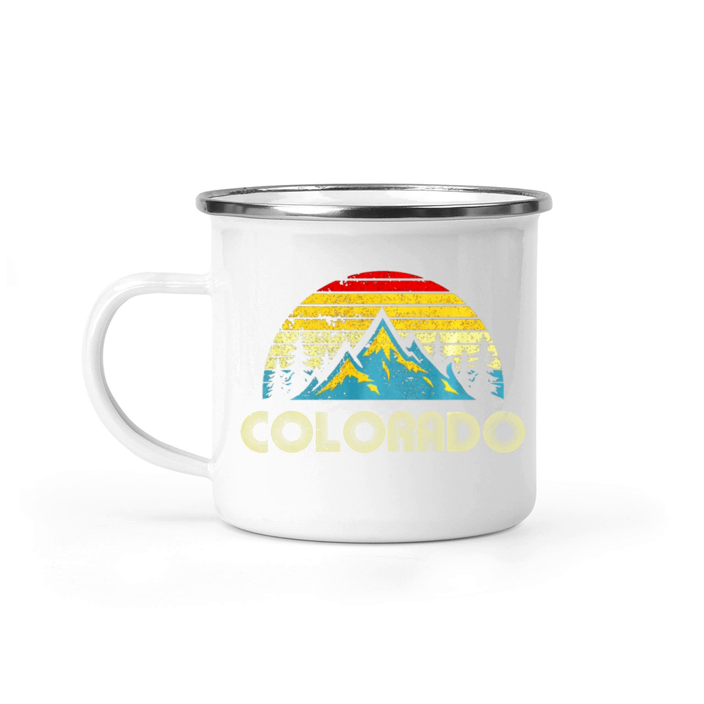 Colorado Vintage Mountains Nature Hiking Camping Mug