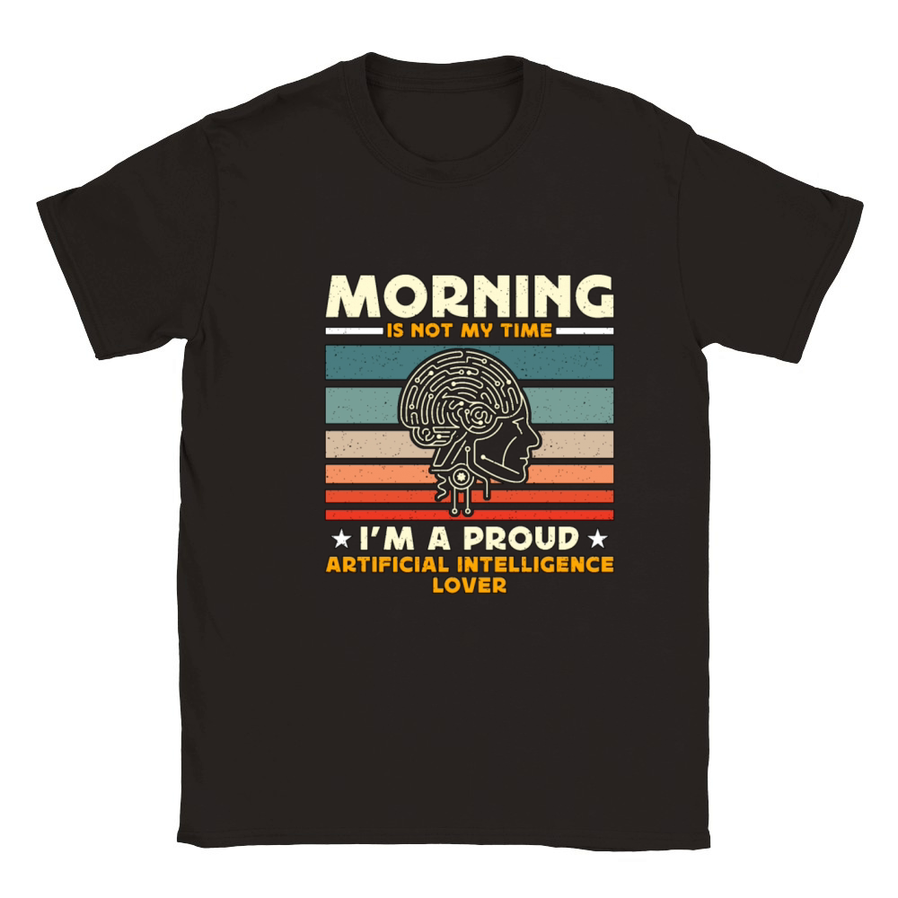 Artificial Intelligence Morning Is Not My Robots Classic Kids Crewneck T-shirt