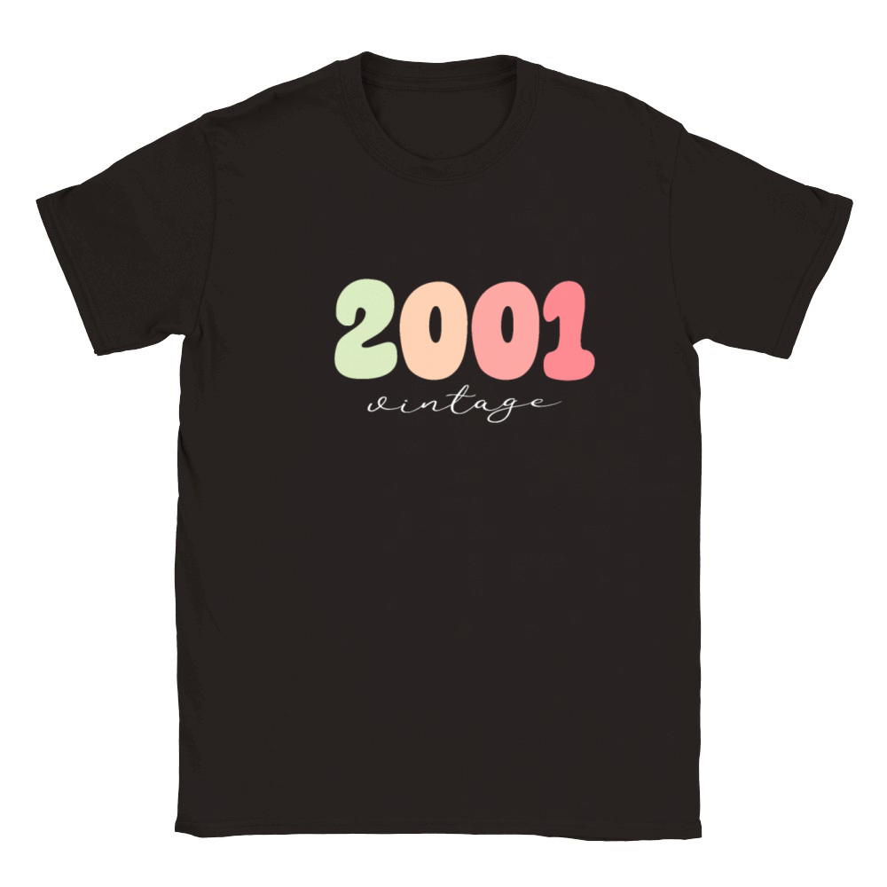 Birthday 2001 Vintage Classic Kids Crewneck T-shirt