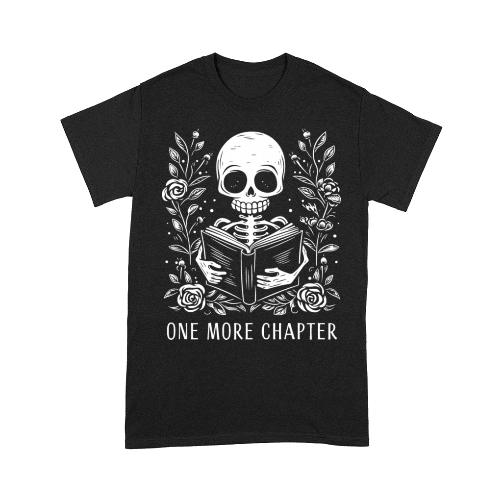 One more chapter skeleton reading Comfort T-shirt