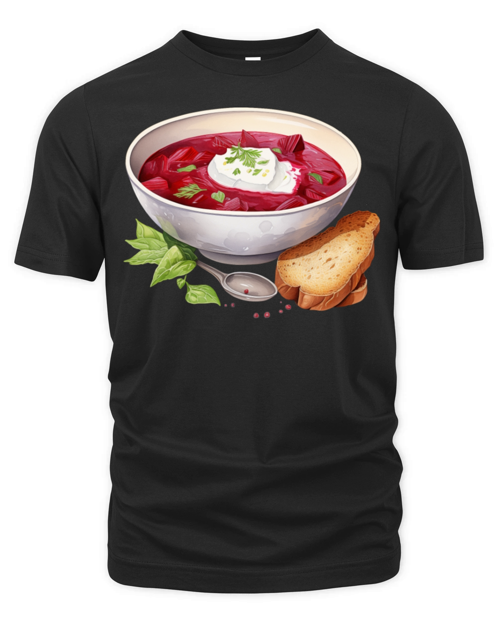 European Borscht Beetroot Soup With Bread Organic Unisex T-shirt