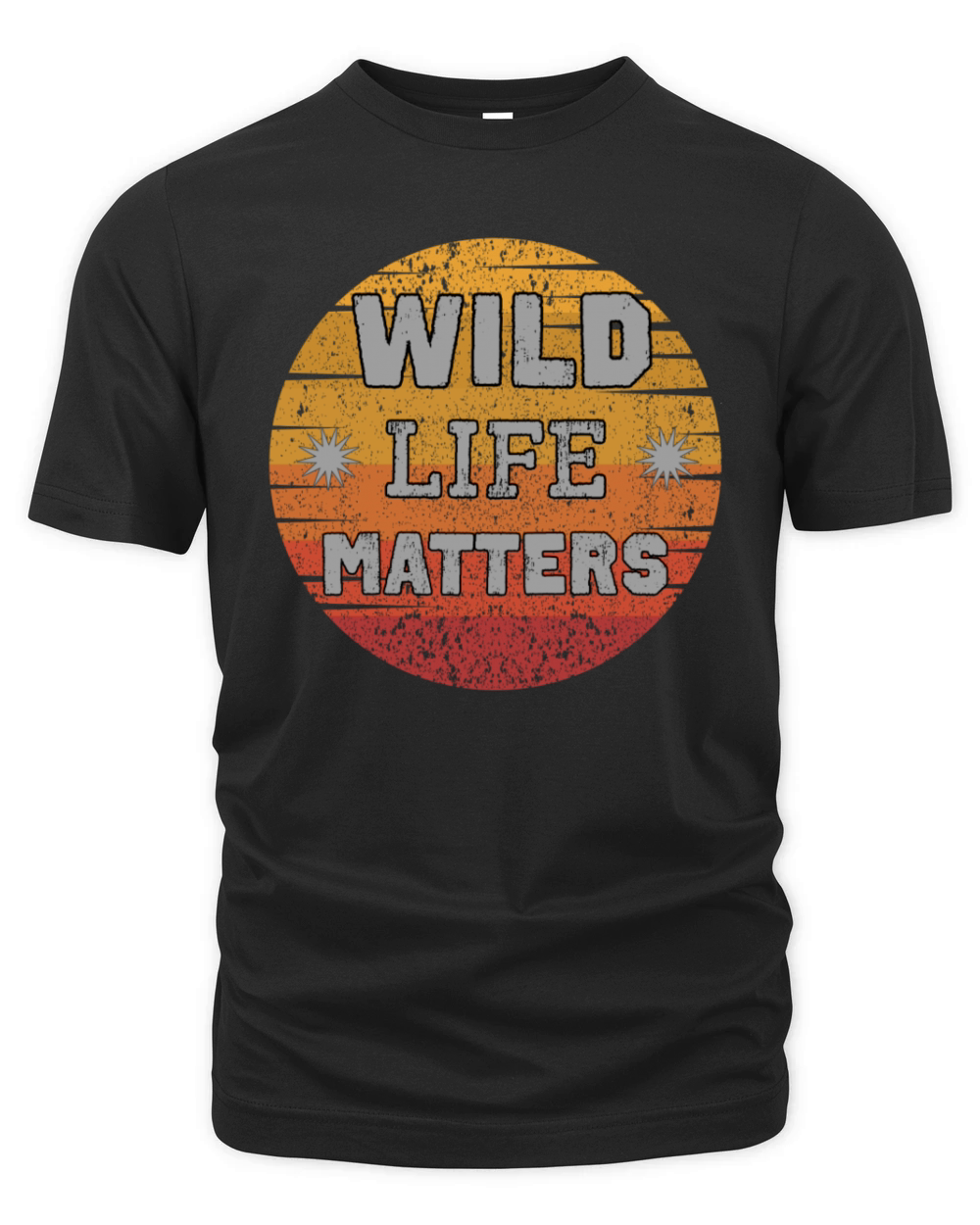 Quote wildlife matters animal rights design retro Organic Unisex T-shirt