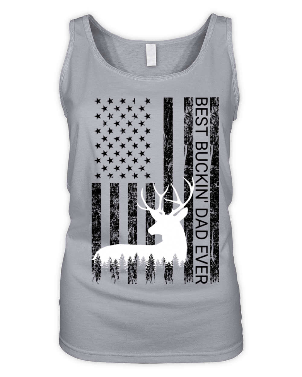 Best Buckin Dad Ever Vintage Deer Hunting America Organic Women's Tank Top