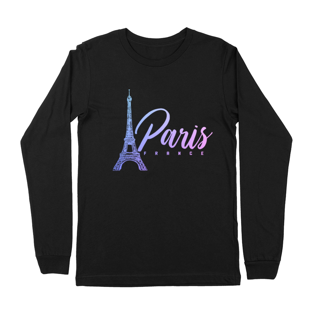 Paris France Eiffel Tower Souvenir Premium Long Sleeve