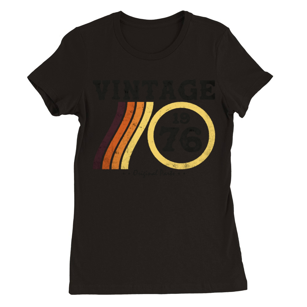 Classic Limited Edition Vintage 1976 Retro 48 Premium Womens Crewneck T-shirt