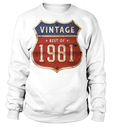 43 Years Old Vintage 1981 Limited Edition 43rd Sweatshirt Unisex