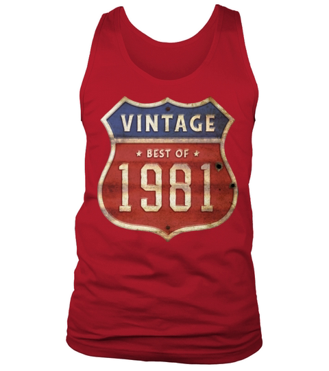 43 Years Old Vintage 1981 Limited Edition 43rd Tank Top Unisex