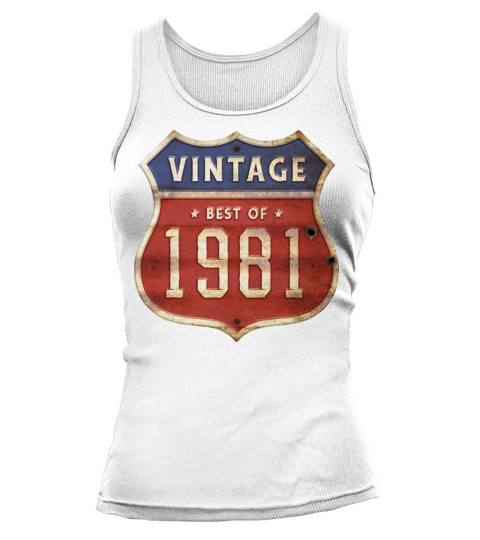 43 Years Old Vintage 1981 Limited Edition 43rd Tank top Woman