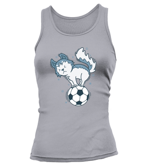 Husky sled Dog loves Soccer Snow Tank top Woman