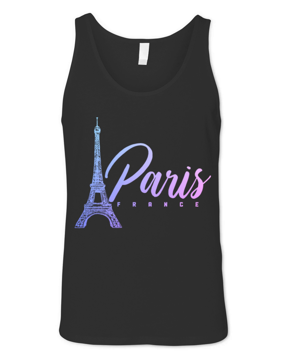 Paris France Eiffel Tower Souvenir Unisex Jersey Tank