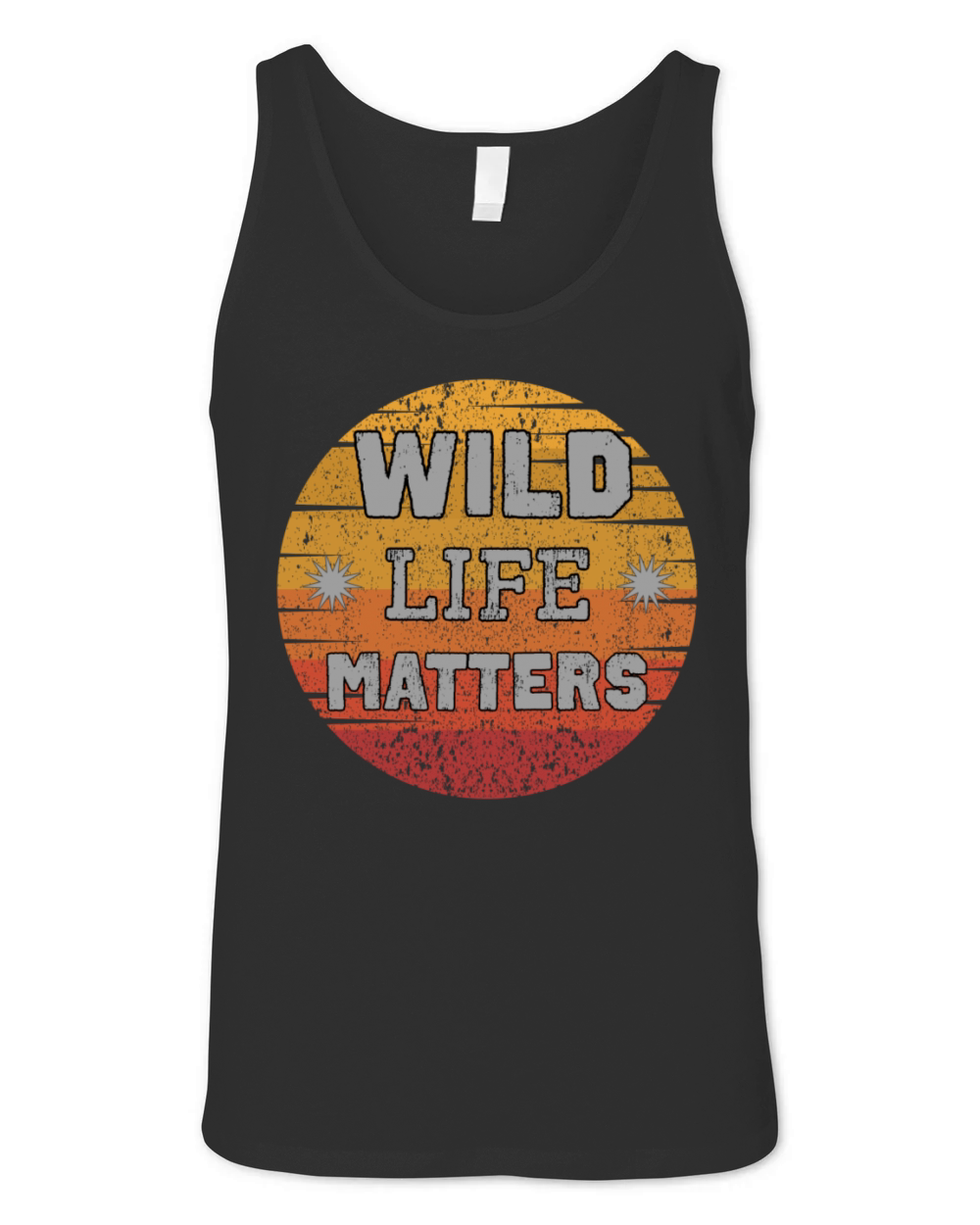 Quote wildlife matters animal rights design retro Unisex Jersey Tank