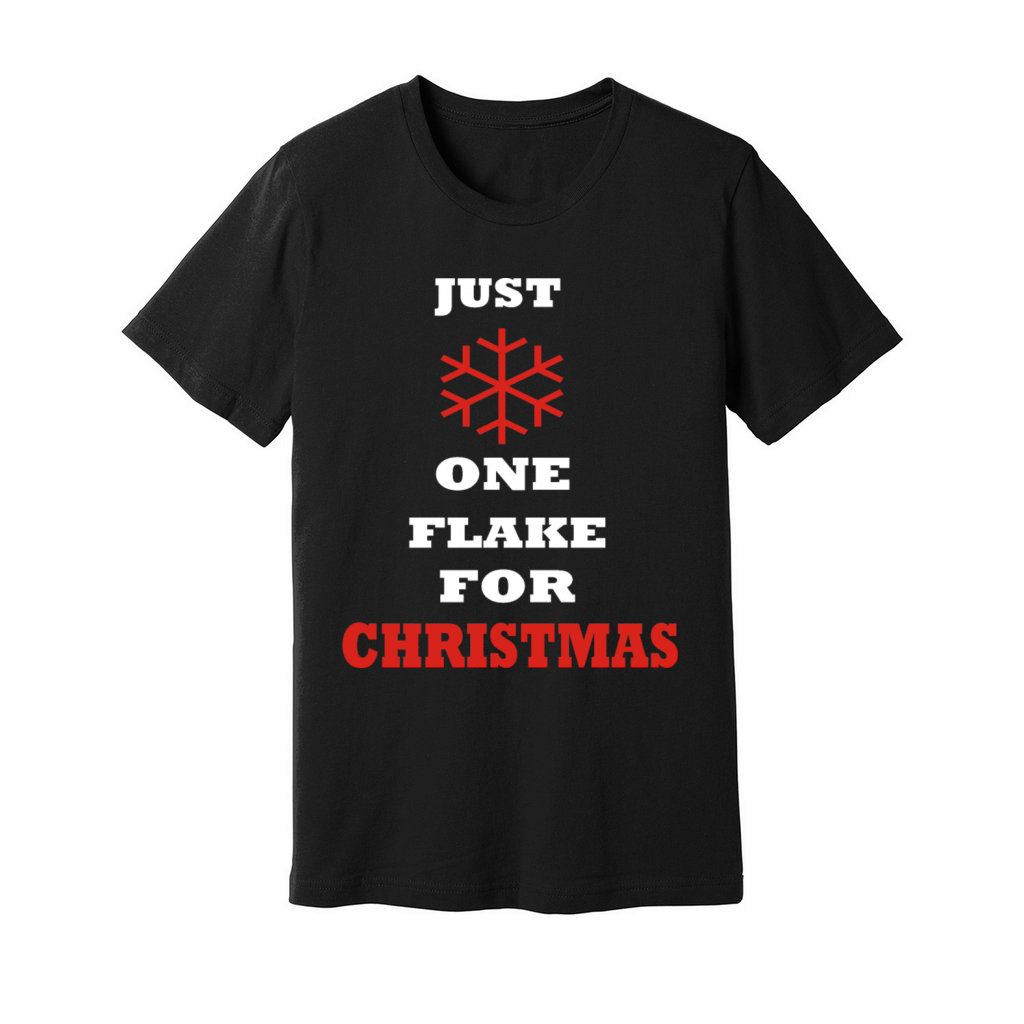 Funny Snowflake Christmas sayings Unisex Jersey Tee
