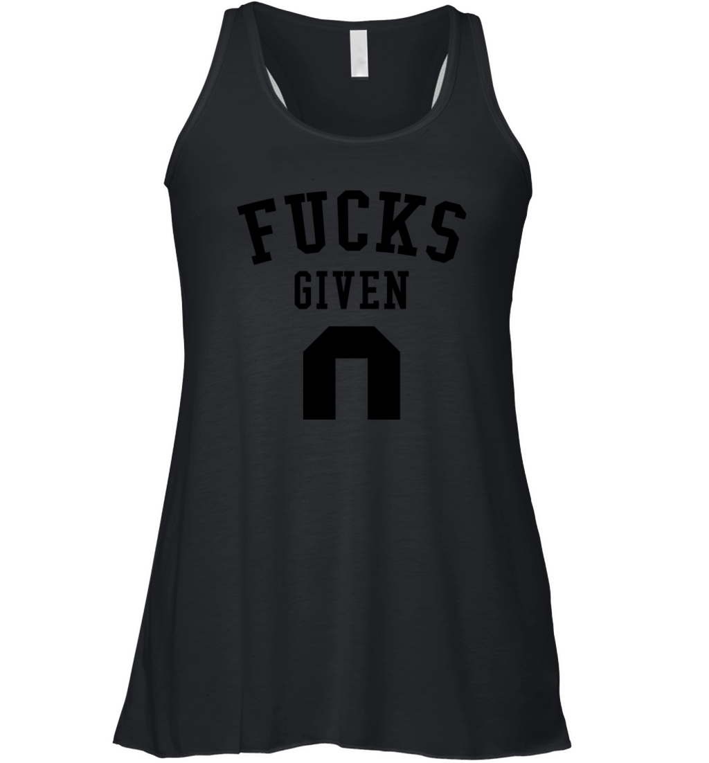Fucks given 0 Women's Flowy Tank Top