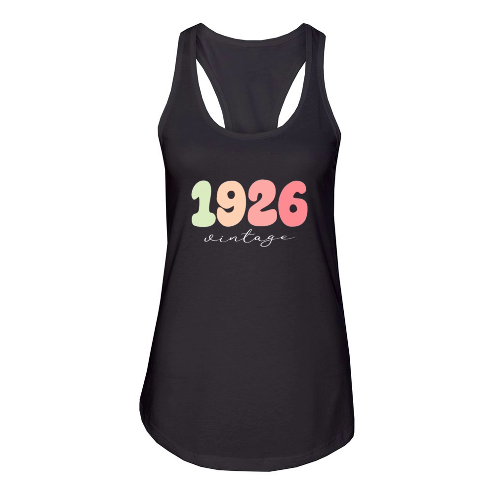 Birthday 1926 Vintage Women's Racerback Tank
