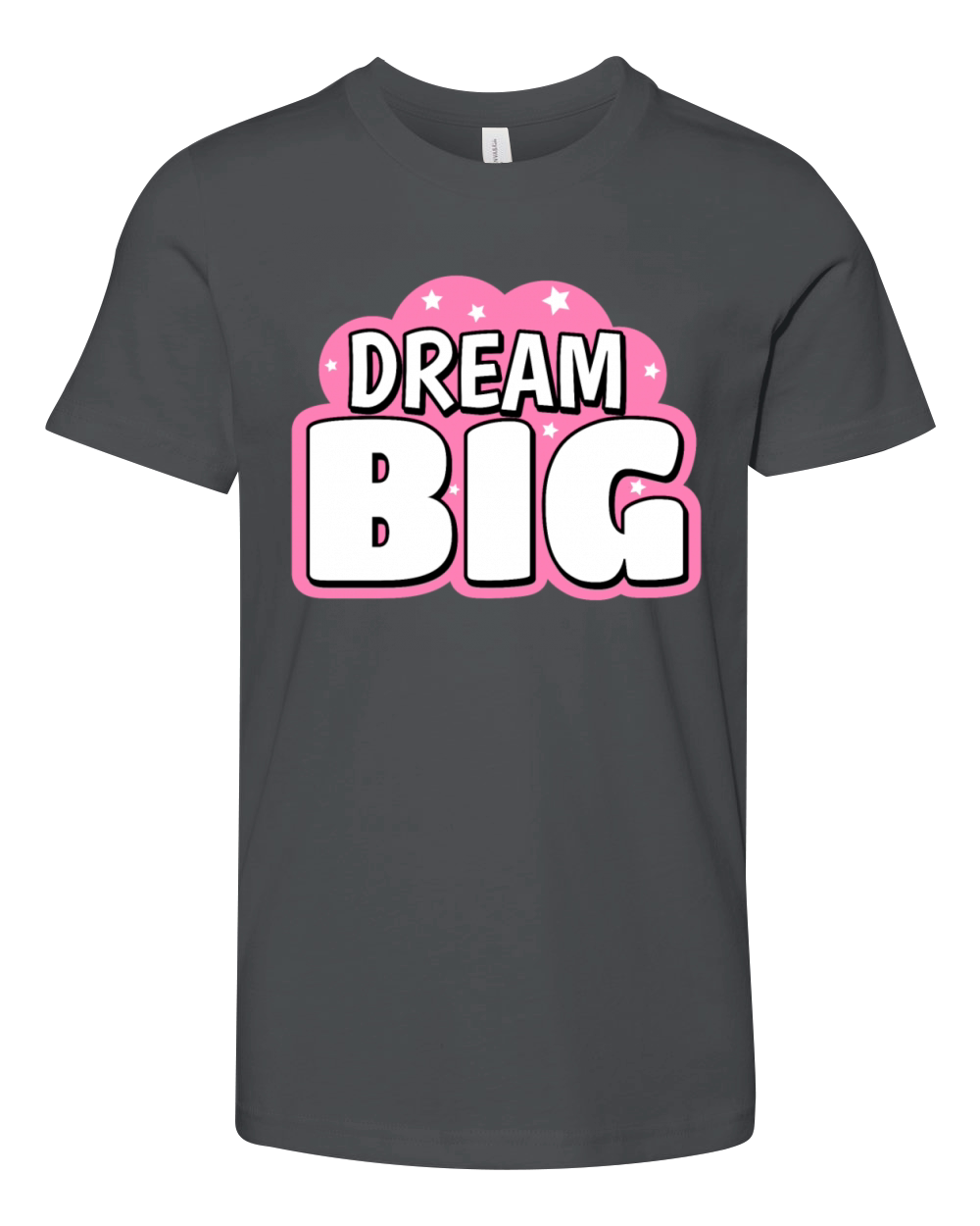 Dream Big Cute Text Design Youth Unisex Jersey Tee