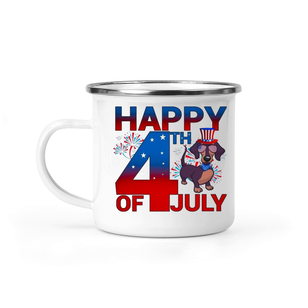 Happy 4th July Camping Mug