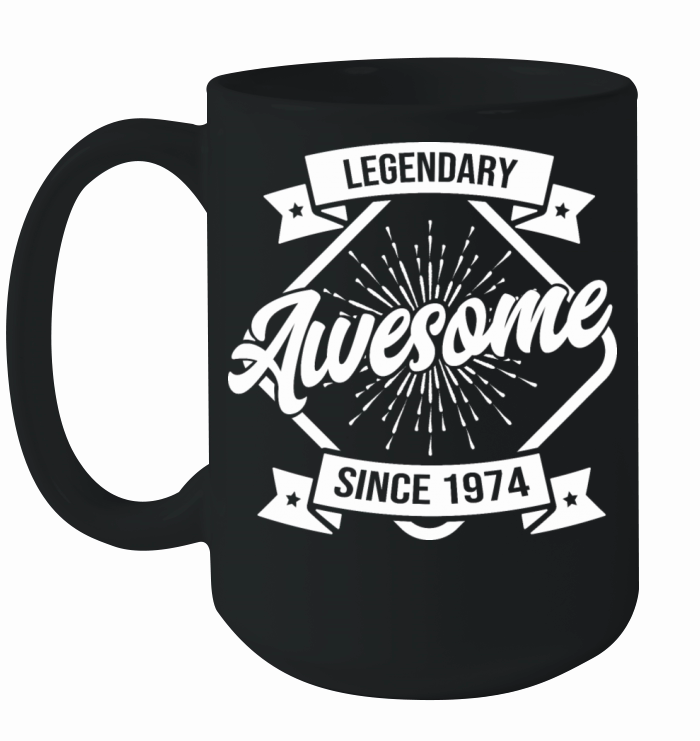 Vintage 1974 birthday legend Ceramic Mug