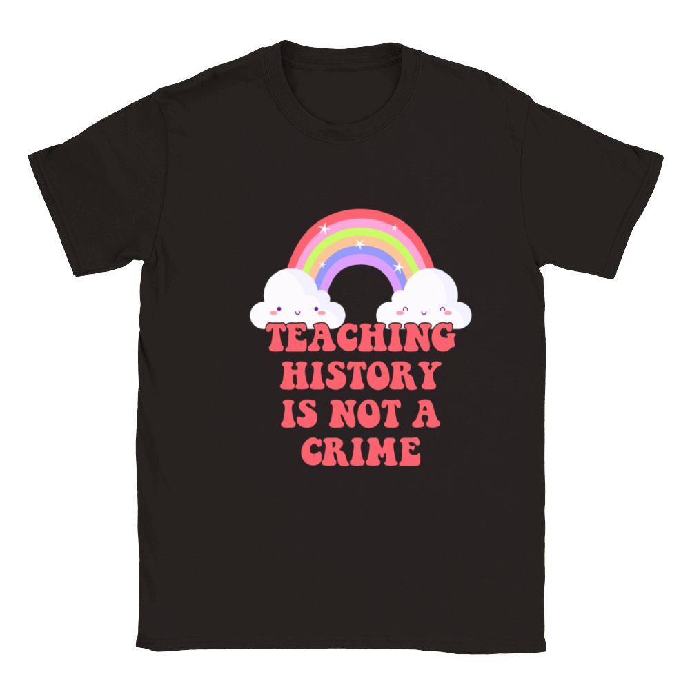 Teaching History Is Not A Crime Classic Kids Crewneck T-shirt