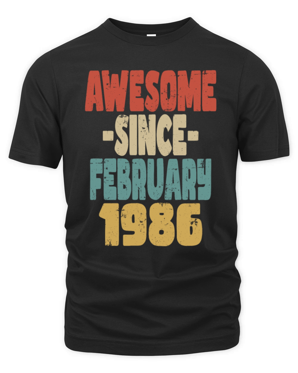 Awesome February 1986 Organic Unisex T-shirt