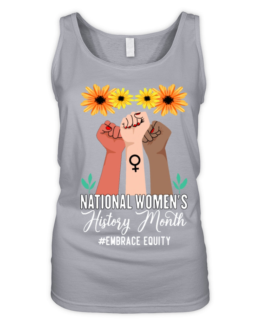 National Womens History Month Embrace Equity Organic Women's Tank Top