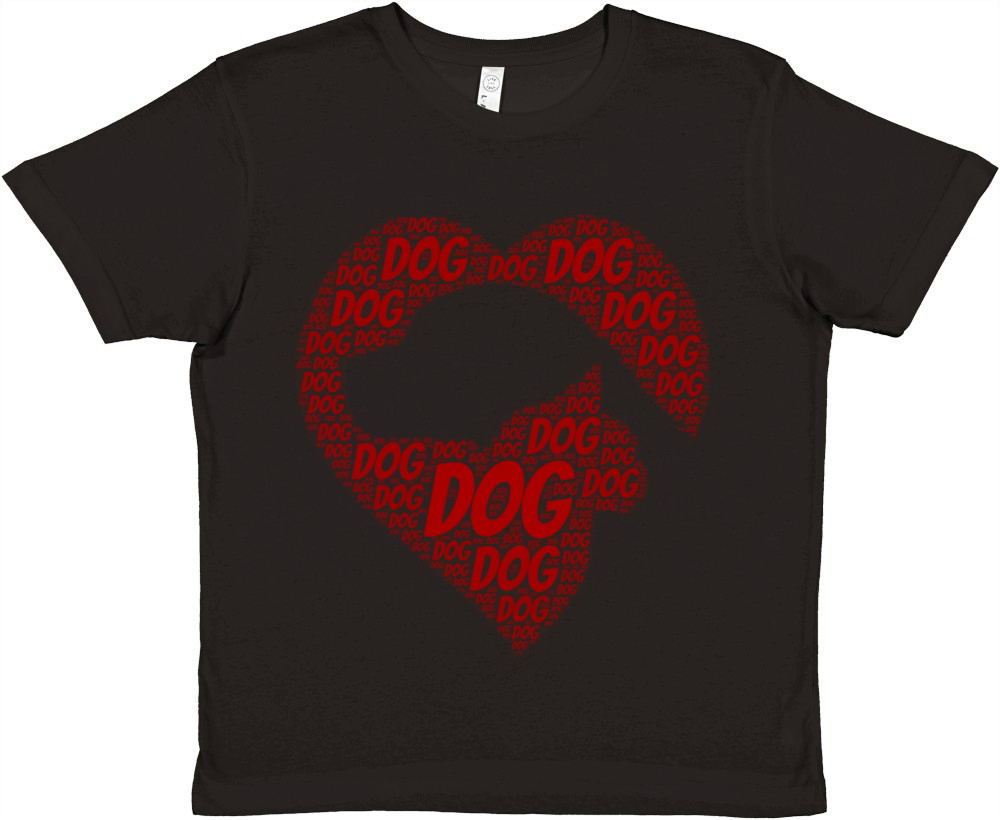 Dog Shirt Word Cloud Presents Premium Kids Crewneck T-shirt