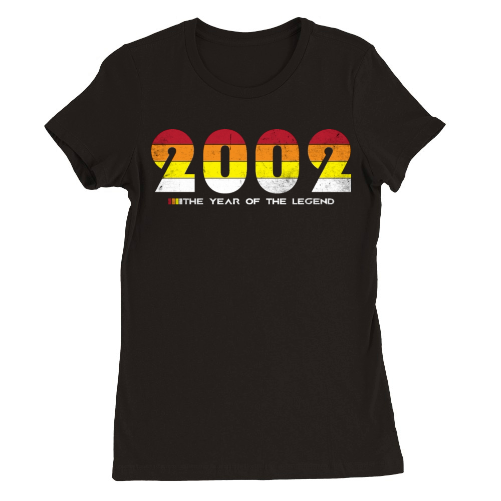 Vintage 2002 - The Year of the Legend - Retro 22 Premium Womens Crewneck T-shirt