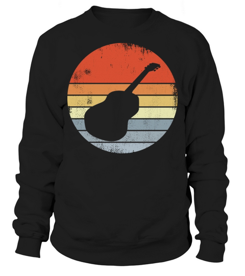 Guitar Drawing Vintage Look Sweatshirt Unisex