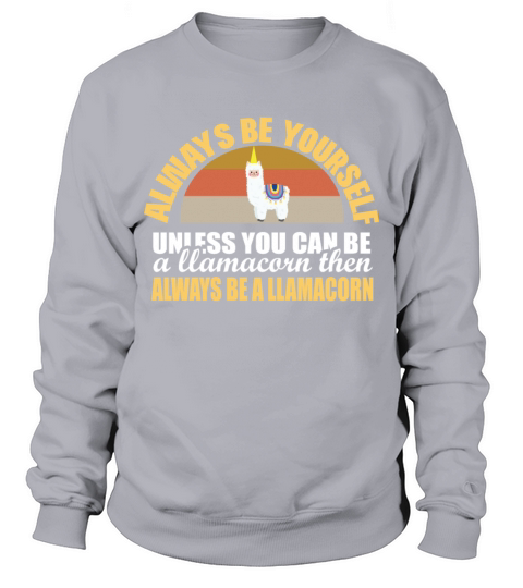LLama - Unicorn - LLamacorn - Fun - Alpaca Sweatshirt Unisex