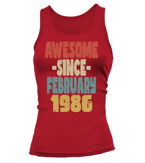 Awesome February 1986 Tank top Woman