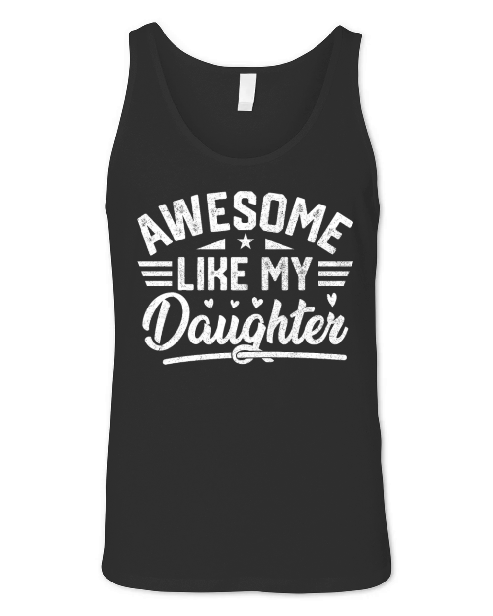 Awesome Like My Daughter Vintage for Fathers Day Unisex Jersey Tank