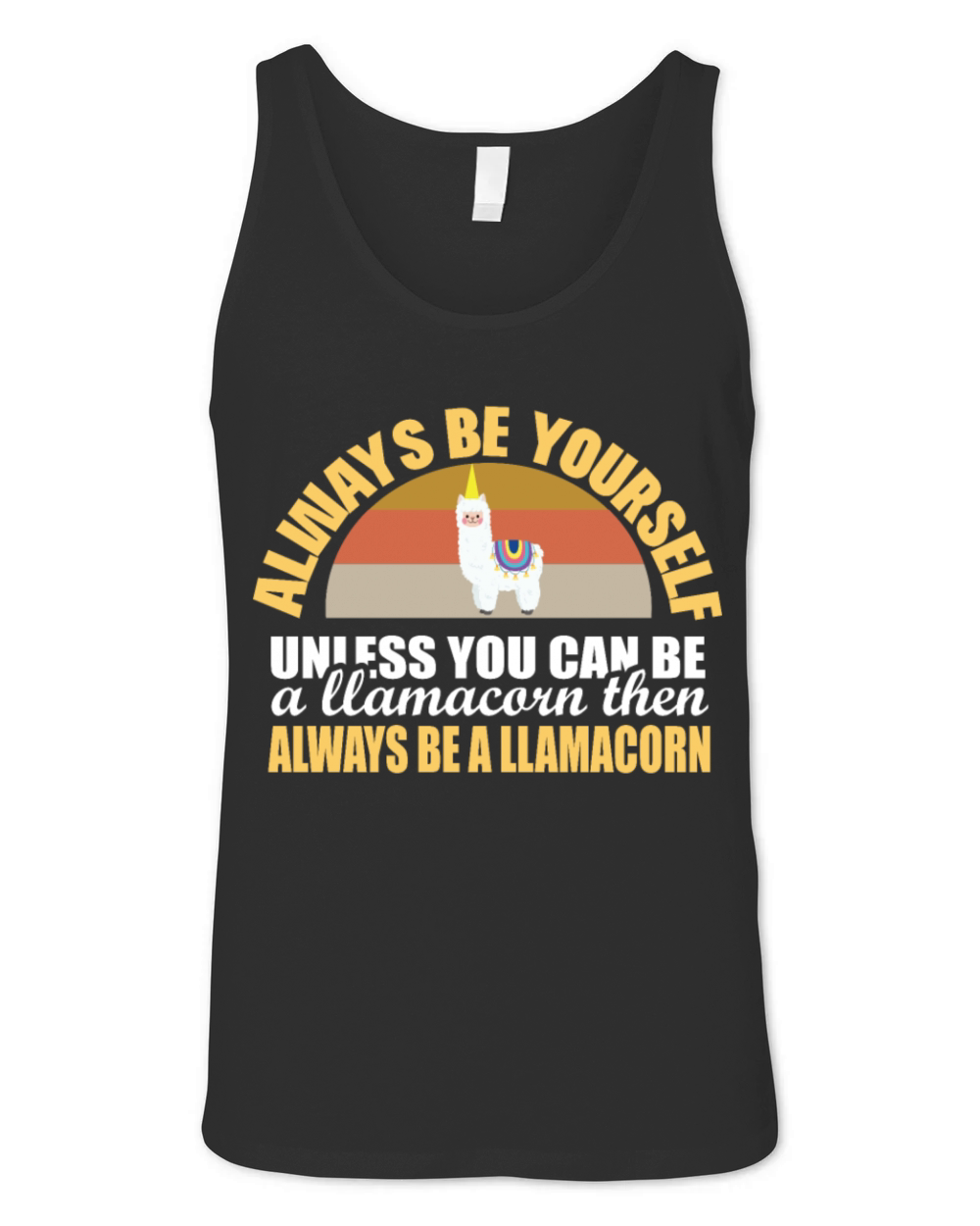 LLama - Unicorn - LLamacorn - Fun - Alpaca Unisex Jersey Tank